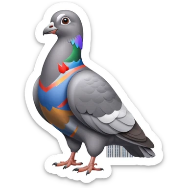 Giant pigeon on the Empire State Building like King Kong  sticker