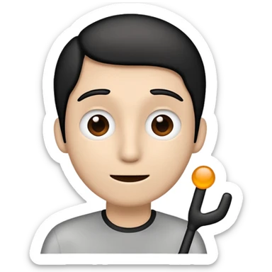 A stickman speaking sticker