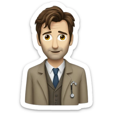 Doctor WHO David Tennant sticker