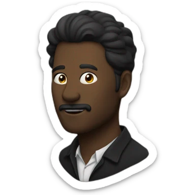 Narrator in the black cat sticker