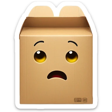 An angry happy meal sticker