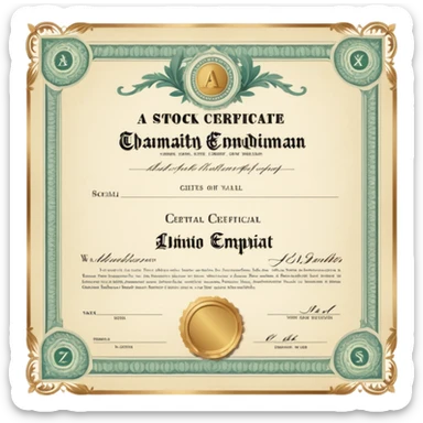 sale of shares on the market sticker