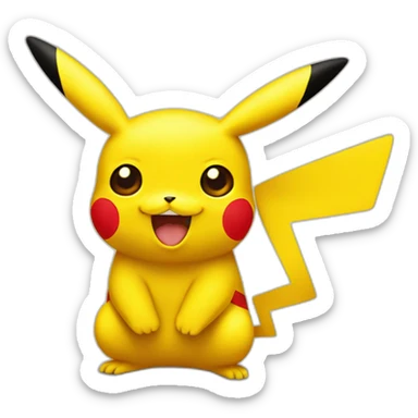 Pikachu in Thailand  sticker