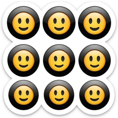 Play buttons black sticker