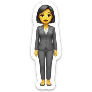 mujer de pie en traje de baño sticker