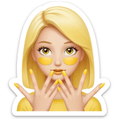 gel polish, y manicure  sticker