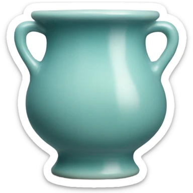 blue celadon ceramic vase sticker