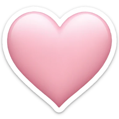 baby pink heart sticker