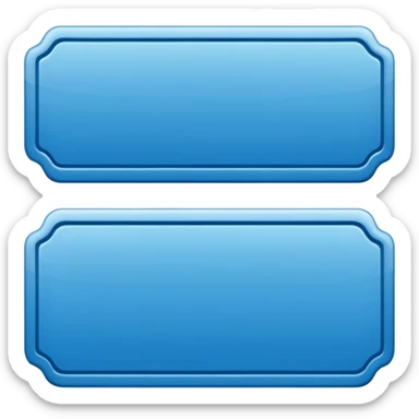 Blue ticket sticker