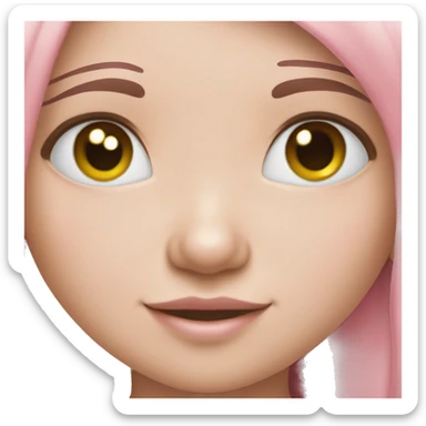 Little girl pink elf sticker