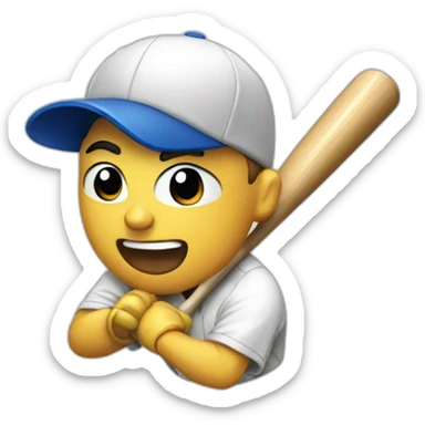 Baseball sticker