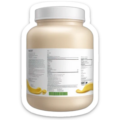 whey protein sticker