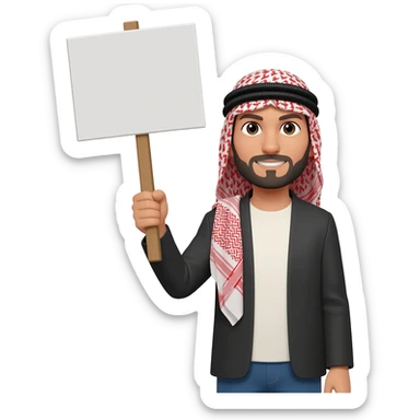 Keffiyeh resistance emoji sticker