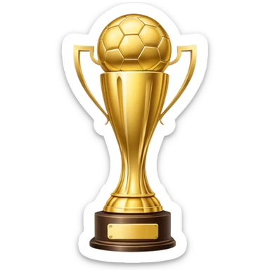 world cup trophy sticker