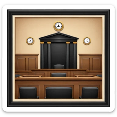 Court adjourned sticker