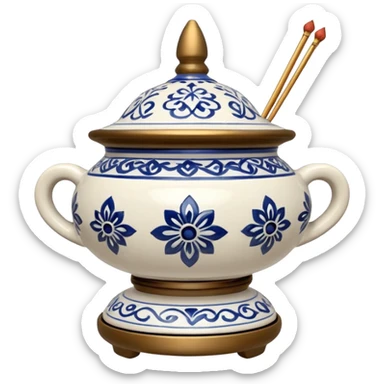 	incense burner sticker