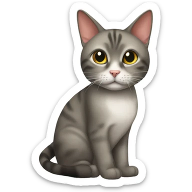 a siam cat  sticker