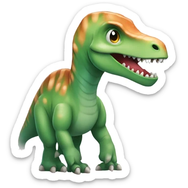 informatic dinosaur with pareo sticker