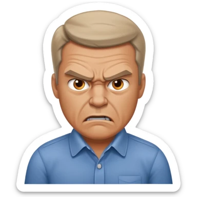 Furious Angry dad  sticker
