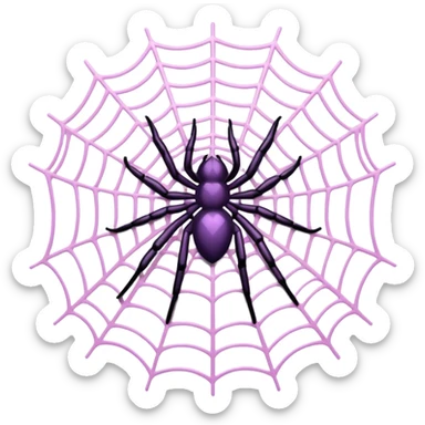 pastel goth spiderweb sticker