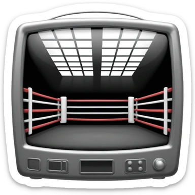 television in the ring movie sticker