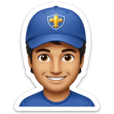 Carlos Sainz, red bull  F1 driver. not wear a hat. sticker