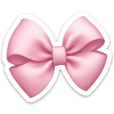 light pink bow sticker