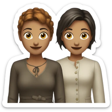 Elisa et Louise sticker