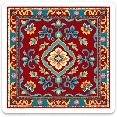 oriental carpet sticker