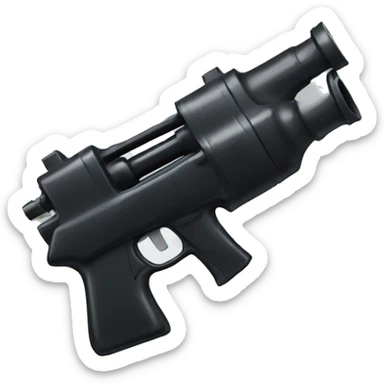 black water gun sticker