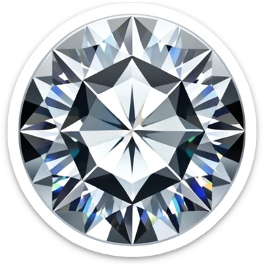 White diamond sticker