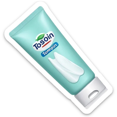 Toothpaste sticker