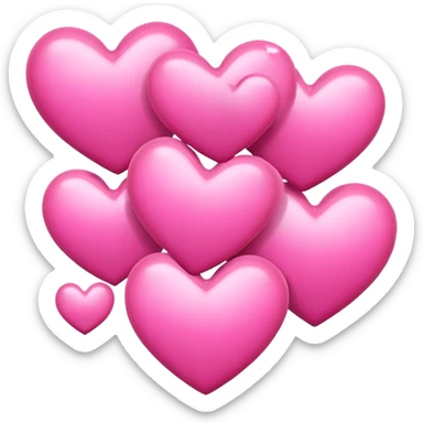 Corazones rosas sticker