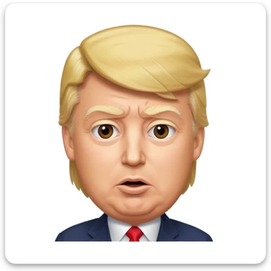 Donald Trump speaking at a rally sticker