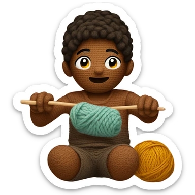 Crocheting  sticker