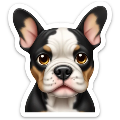 French bull dog Black and Tan sticker