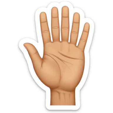 hand saluting sticker