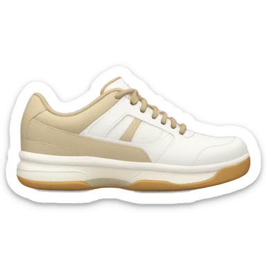 white and beige tennis shoes sticker