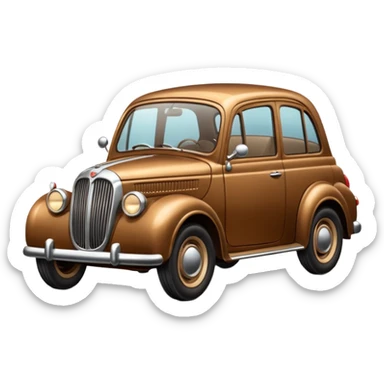car brown  sticker