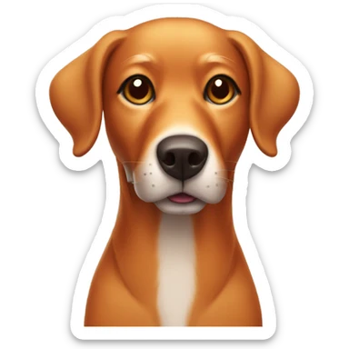 red fox lab christmas dog sticker