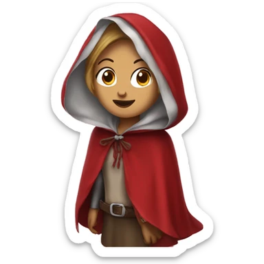 red riding hood sticker