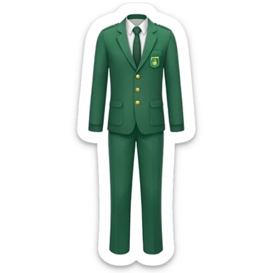 green academia uniform with pants sticker