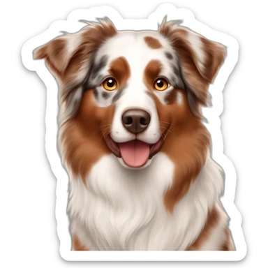 Australian shepherd red merle sticker