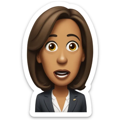 Kamala Harris surprised sticker