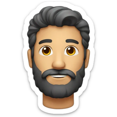 Hombre pelirrojo con barba sticker