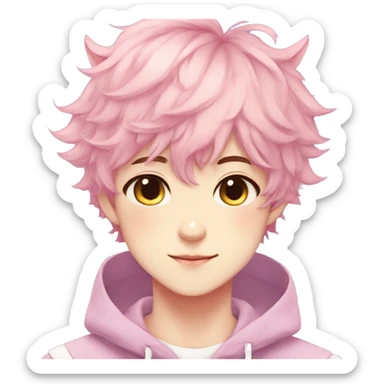 Cute Attractive Gorgeous Kawaii Pastel Anime Catboy sticker
