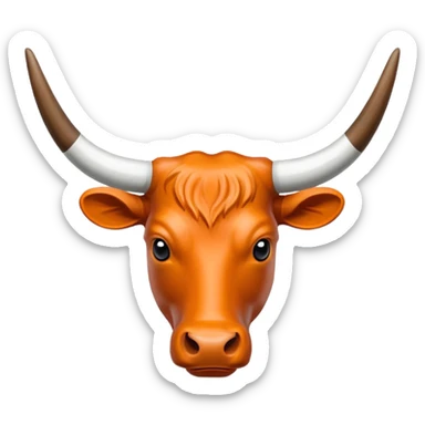 Texas longhorns symbol sticker
