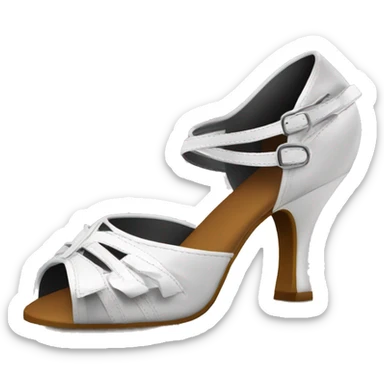 Latin dance shoes with high heels sticker