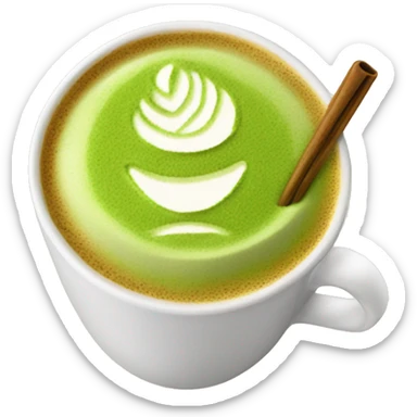 matcha latte sticker