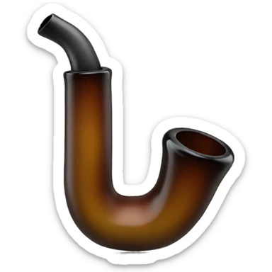  pipe for smoking made of glass sticker